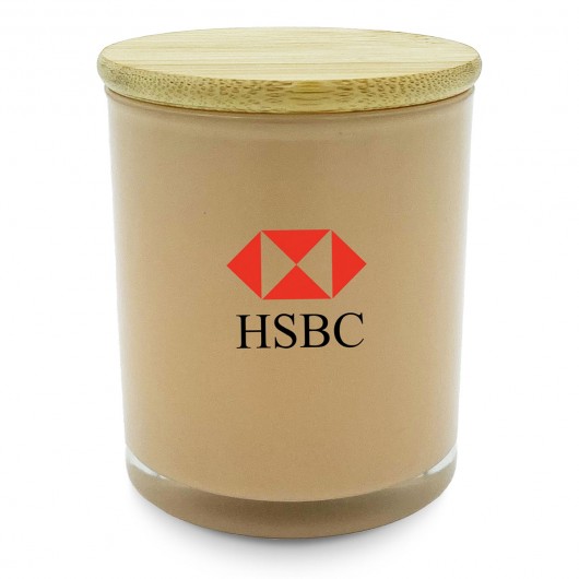 Salmon Large Coloured Sanur Candles